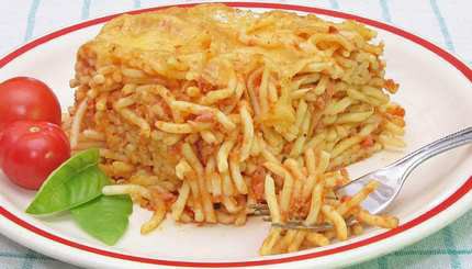 Darált - Rakott bolognai spagetti